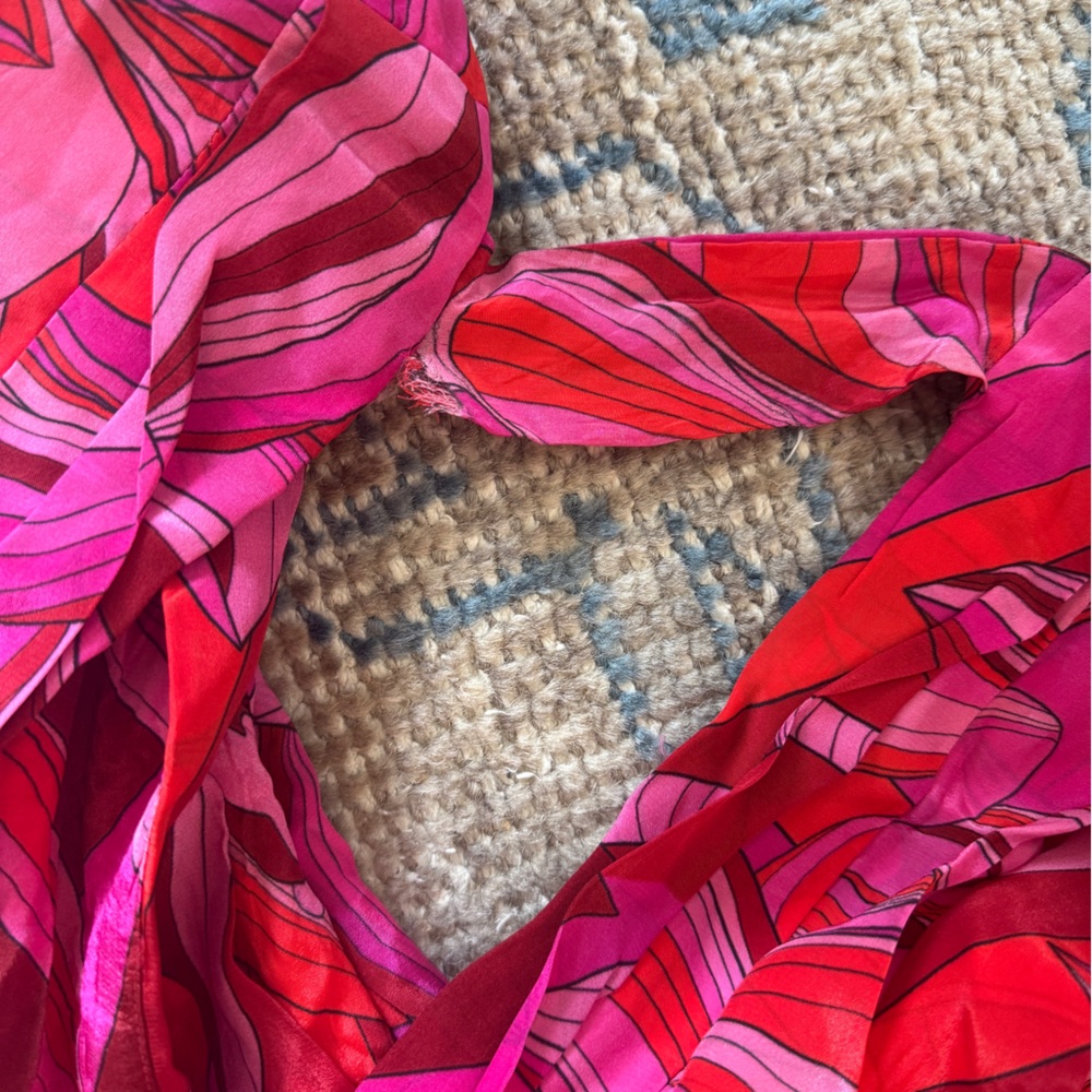 Farm Rio Endless Summer Deep V Midi Patterned Dress - Picture 5 of 6